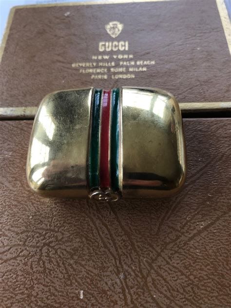 vintage gucci pill box|GUCCI Pill Case and Measuring Tape Set W/Box Vintage Rare .